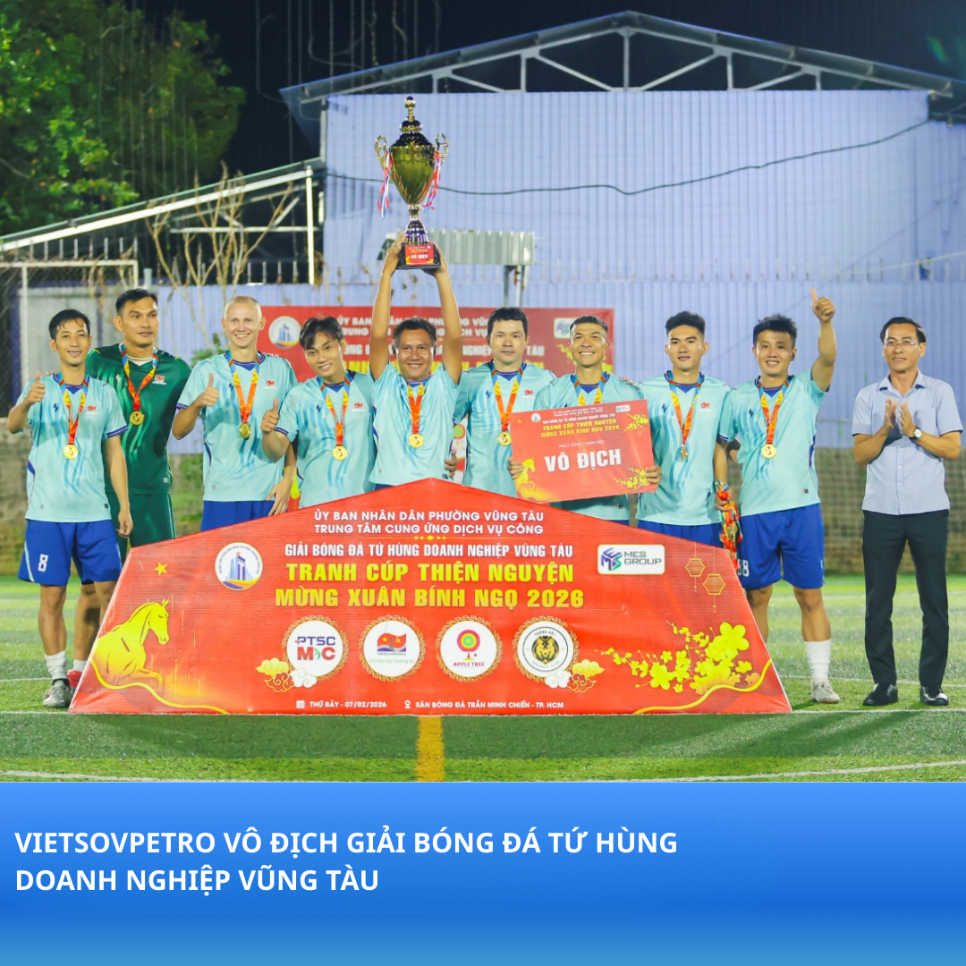Vietsovpetro Vô Địch Giải Bóng Đá Tứ Hùng Doanh Nghiệp Vũng Tàu